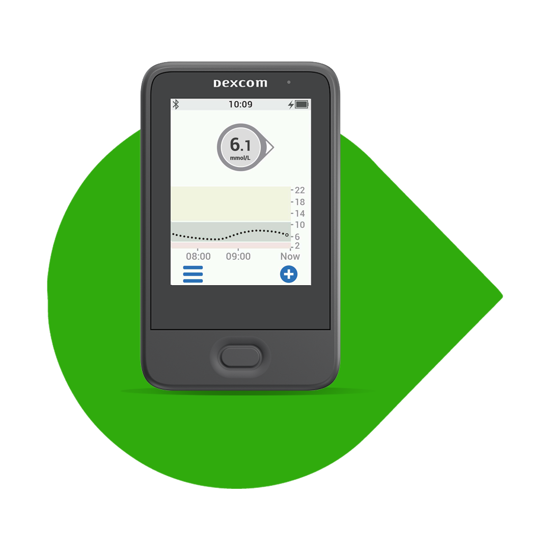 The Dexcom G6 receiver is an optional display device to display glucose values sent from a Dexcom sensor. 